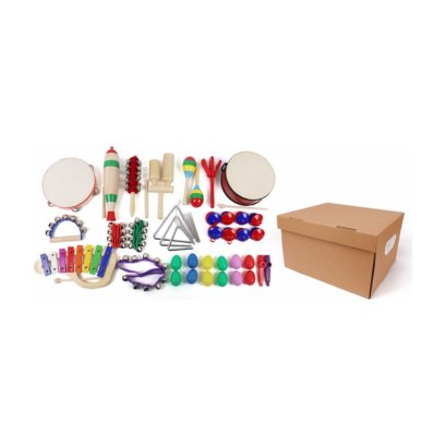 Melby ชุดเครื่องเคาะจังหวะ 27 ชิ้น พร้อมกล่องเก็บ (Percussion Set 27 pcs)