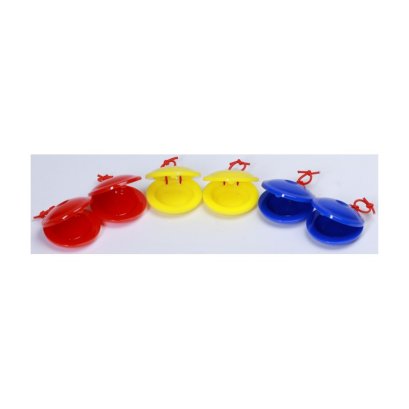 Melby แคสตาเน็ตพลาสติก คละสี (1 คู่) (Castanets)