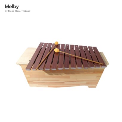 Melby ไซโลโฟนเบสแบบออร์ฟ ขนาดกะทัดรัด กล่องเสียงไม้ (Orff Bass Xylophone Compact)