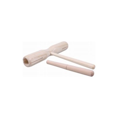 Melby กล่องไม้เคาะจังหวะ 19.5 ซม. พร้อมไม้ตี (Wooden Tone Block)