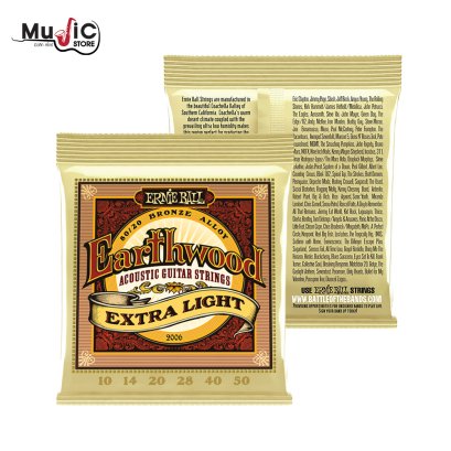 Ernie Ball 2006 Earthwood Extra Light Acoustic Guitar Strings .010-.050