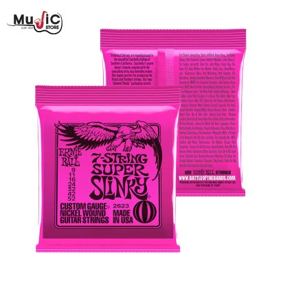 Ernie Ball 2623 Super Slinky Electric Guitar Strings .009-.052 ( 7 String )