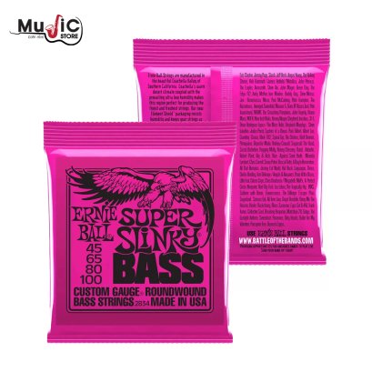 Ernie Ball 2834 Super Slinky Bass Guitar Strings .045-.100