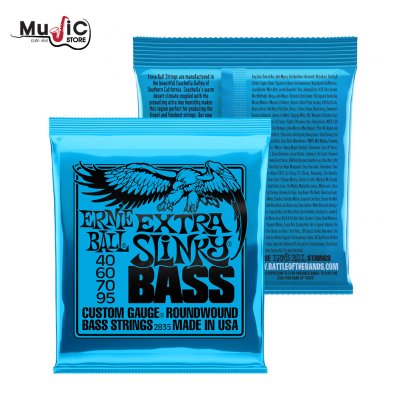 Ernie Ball 2835 Extra Slinky Bass Guitar Strings .040-.095