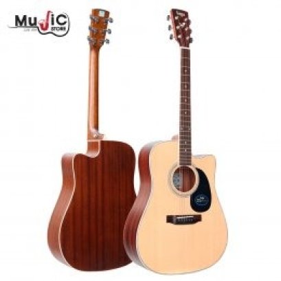 กีต้าร์โปร่ง / โปร่งไฟฟ้า SAGA SF700 SERIES (Solid Top)  ขนาด 40/41 นิ้ว