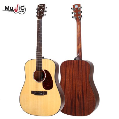 กีตาร์โปร่ง SAGA DS10 ( Solid Top )