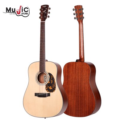 SAGA D10S Acoustic Guitar ( Solid Top )