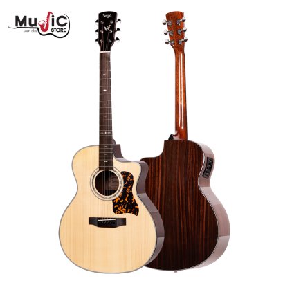 กีต้าร์โปร่งไฟฟ้า SAGA รุ่น G200C ( Solid Top )