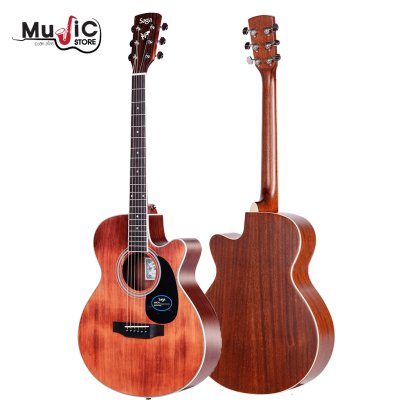 SAGA SA700C R  Acoustic Guitar ( Solid Top )