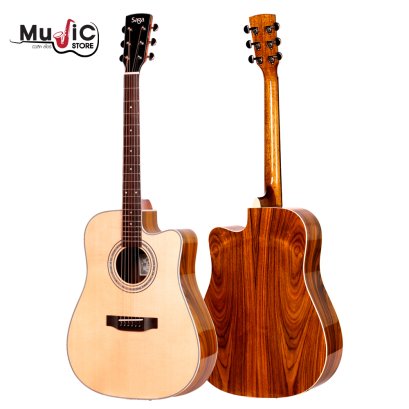 SAGA SF850C Acoustic Guitar ( Solid Top )