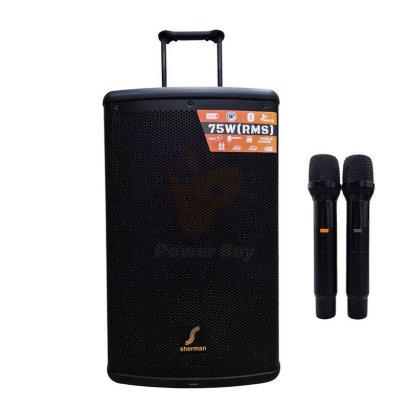 Sherman APS509 ชุดเครื่องเสียงเคลื่อนที่แบบลาก 15นิ้ว 100W
