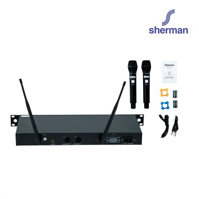 Sherman รุ่น MIC-334 ไมโครโฟนไร้สาย ดิจิตอล 110 แชนแนล