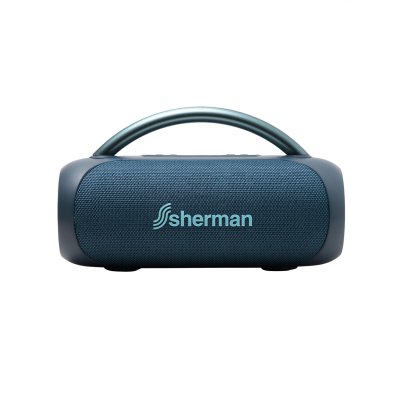 Shermanลำโพงพกพามีหูหิ้ว สีฟ้า BLUETOOTH SPEAKER BS-3