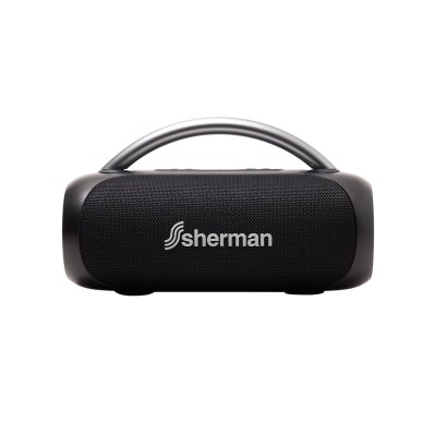 Sherman ลำโพงพกพามีหูหิ้ว สีดำ BLUETOOTH SPEAKER BS-3