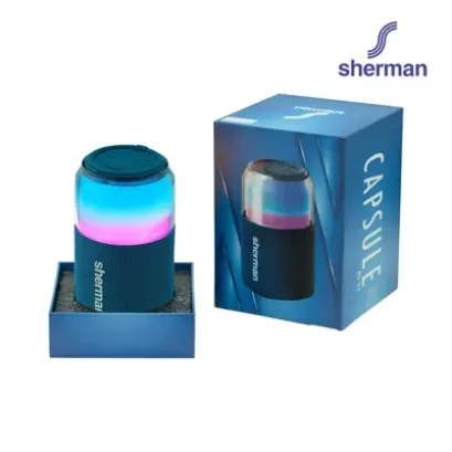 Sherman ลำโพงบลูทูธมินิแบบพกพา  รุ่น BS-55 สี Blue