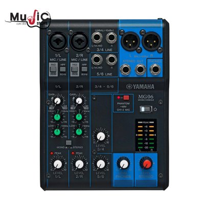 มิกเซอร์ Yamaha MG06 ( 6-Channel Mixer )