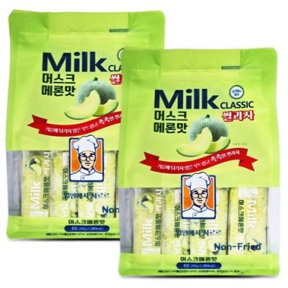 Milk classic rice crackers - Muskmelon flavor 240g, 2ea