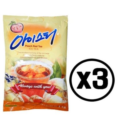 Daeho Peach Red Tea 1kg × 3 Bags – Iced Tea