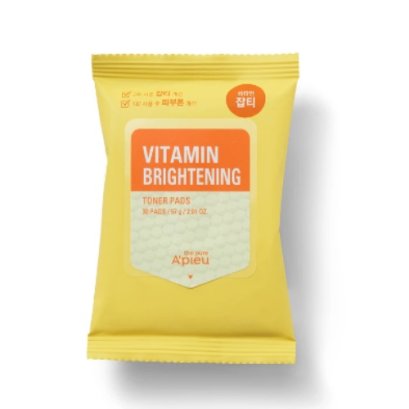 [DAISO] Apieu The Pure Vitamin Brightening Toner Pads 57g/30pads