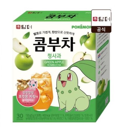 Damtuh Pokemon Kombucha Green Apple 5g x 30sticks
