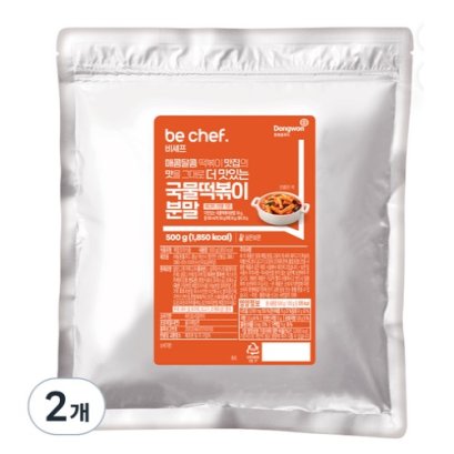 be chef. Soup Tteokbokki Powder, 500g, 2 packs