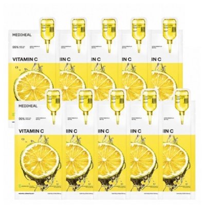 Mediheal Vitamin C Essential Mask Sheet Clear Toning x 10ea