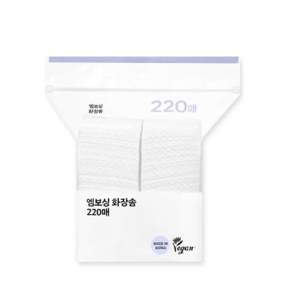 OLIVEYOUNG Embossing Cotton Puff (220P)