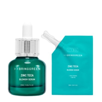 Bring Green Zinc Teca Blemish Serum 25ml+refill 25ml Set