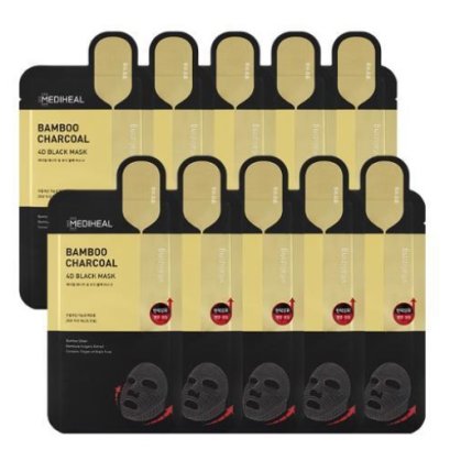 Mediheal Bamboo Charcoal 4D Black Mask 25mlx10sheets