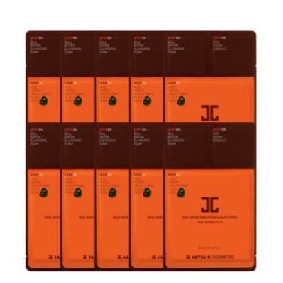 JAYJUN Real water Bringhtening Black Mask 3step *10sheets
