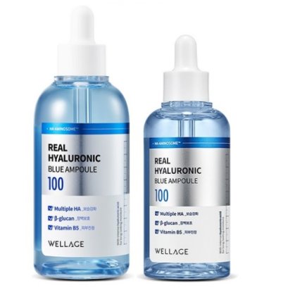 WELLAGE Real Hyaluronic Blue 100 Ampoule 100ml+75ml Set