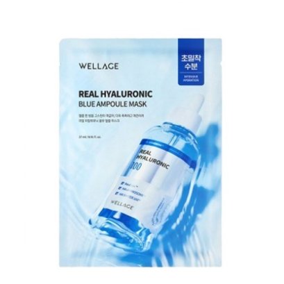 WELLAGE Real Hyaluronic Blue Ampoule Mask 5p