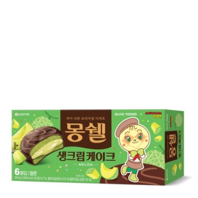 LOTTE Moncher Fresh Cream Cake [Melon] 204g