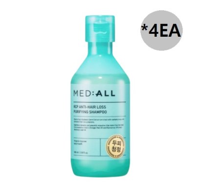 MED:ALL Rcp Anti-Hair Loss Purifying Shampoo 100ml*4ea