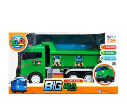 Little Bus Tayo BIG MAX Model Dump Truck Green Sound Effect Friction Gear