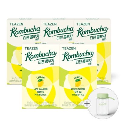 TEAZEN Kombucha Lemon 50stick + 380ml Eco bottle