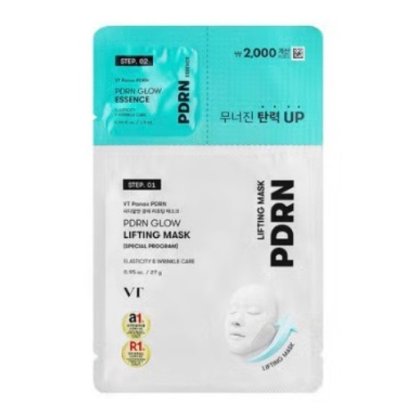 [DAISO] VT PDRN Glow Liftting Mask 27g+essence 1.5ml * 10 sheets
