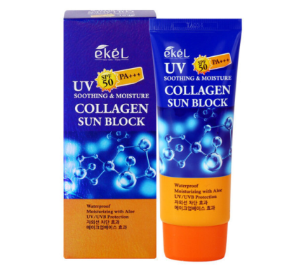EKEL Soothing &amp; Moisture Collagen Sun Block SPF50PA+++ 70ml