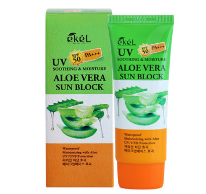 EKEL Soothing &amp; Moisture Aloe Vera Sun Block SPF50PA+++ 70ml