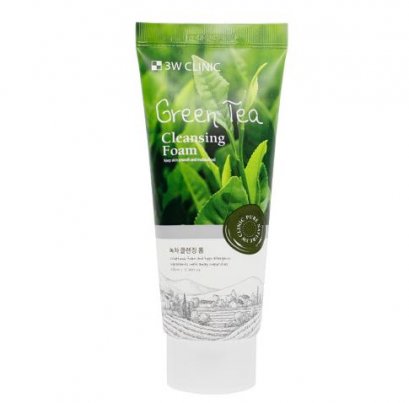 3W Clinic Green Tea Cleansing Foam 100ml