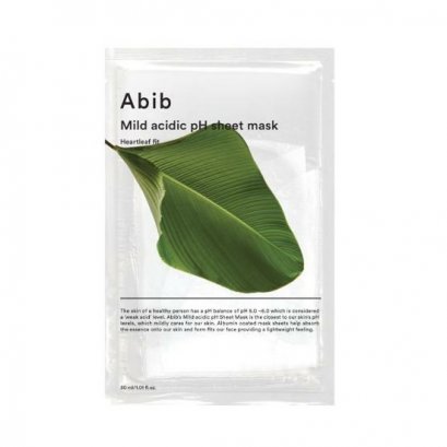 Abib Mild acidic pH sheet mask Heartleaf Fit 1pcs