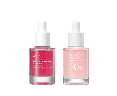 ANUA Niacinamide Dark Spot Correcting Serum 30ml+Peach70 niach serum 30ml