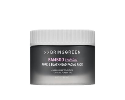 Bring Green Bamboo Charcoal Pore &amp; Blackhead Facial Pack 110g