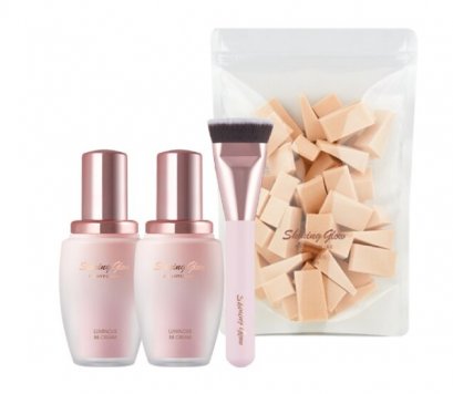 Charmzone Shining Glow Luminous BB Cream 30ml*2+Puff+Blush