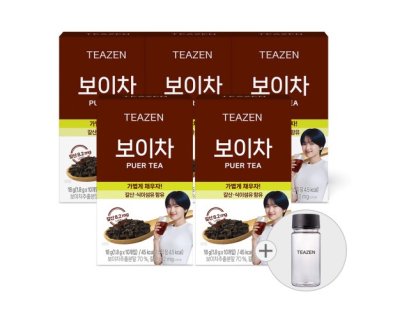 TEAZEN Pure Tea (1.8gx10stick) x 5boxs (including bottle)