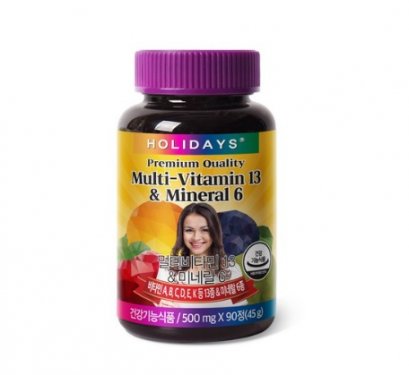 Holidays Premium Quality Multi-Vitamin 13 &amp; Mineral 6 *90Tablets