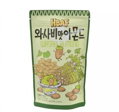 HBAF Wasabi Almond 190g