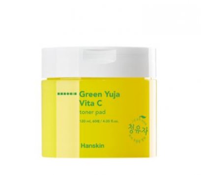 Hanskin Green Yuja Vita C Toner Pad 120ml/60p.