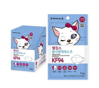 Welkeeps Mask KF94 Medium 25pcs.