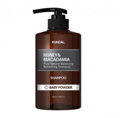 KUNDAL Honey & Macadamia Shampoo [Baby Powder] 500ml